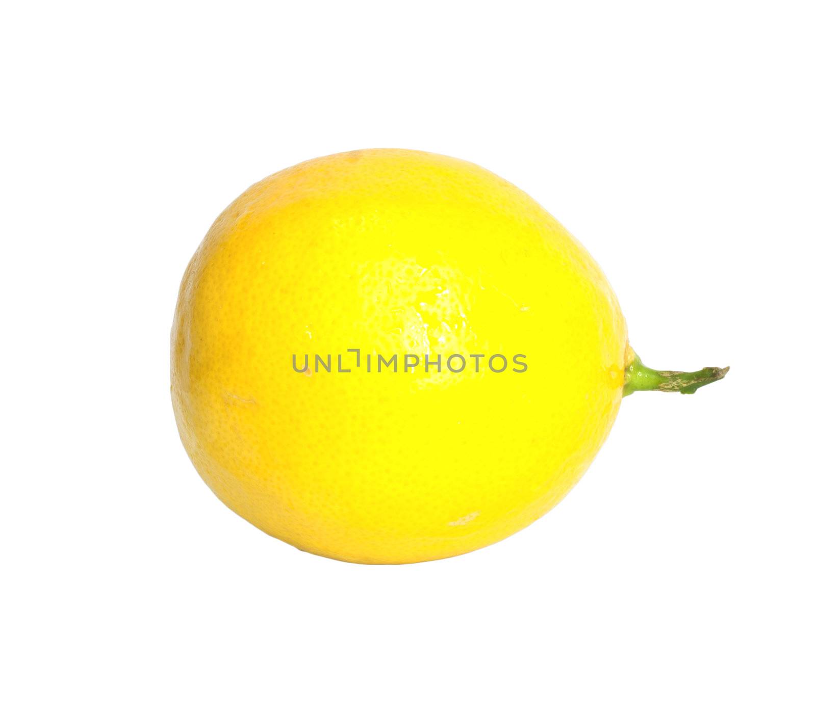 Lemon isolated on white background with copy space  by schankz