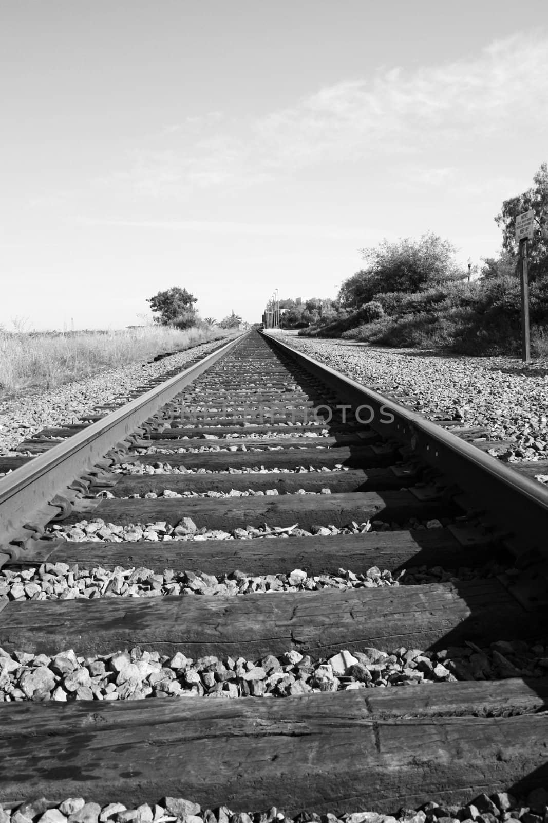 Close up of the infinite railroad.