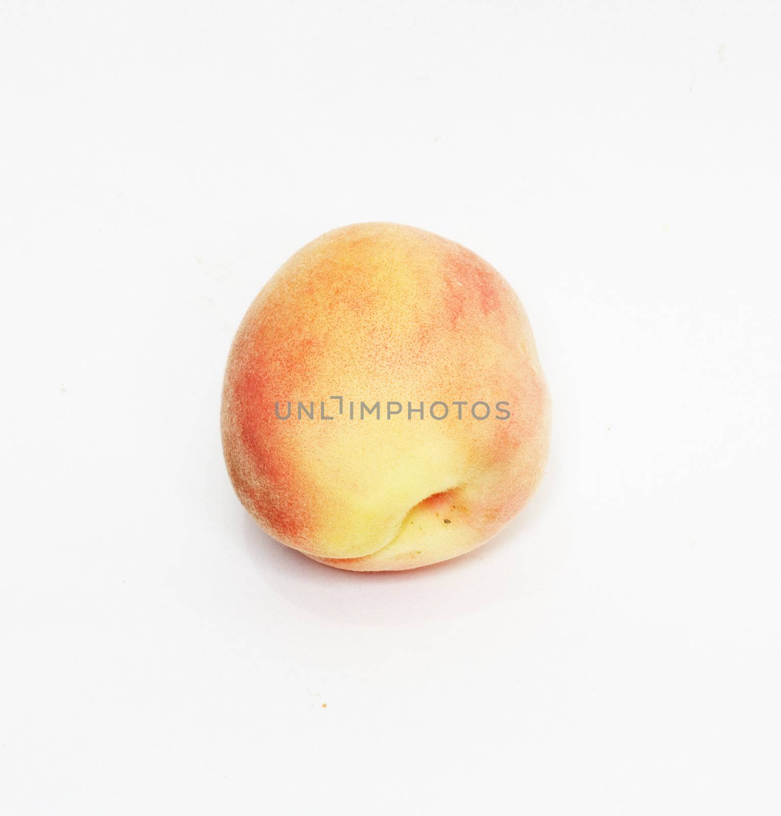 Full peach isolated on white background  by schankz