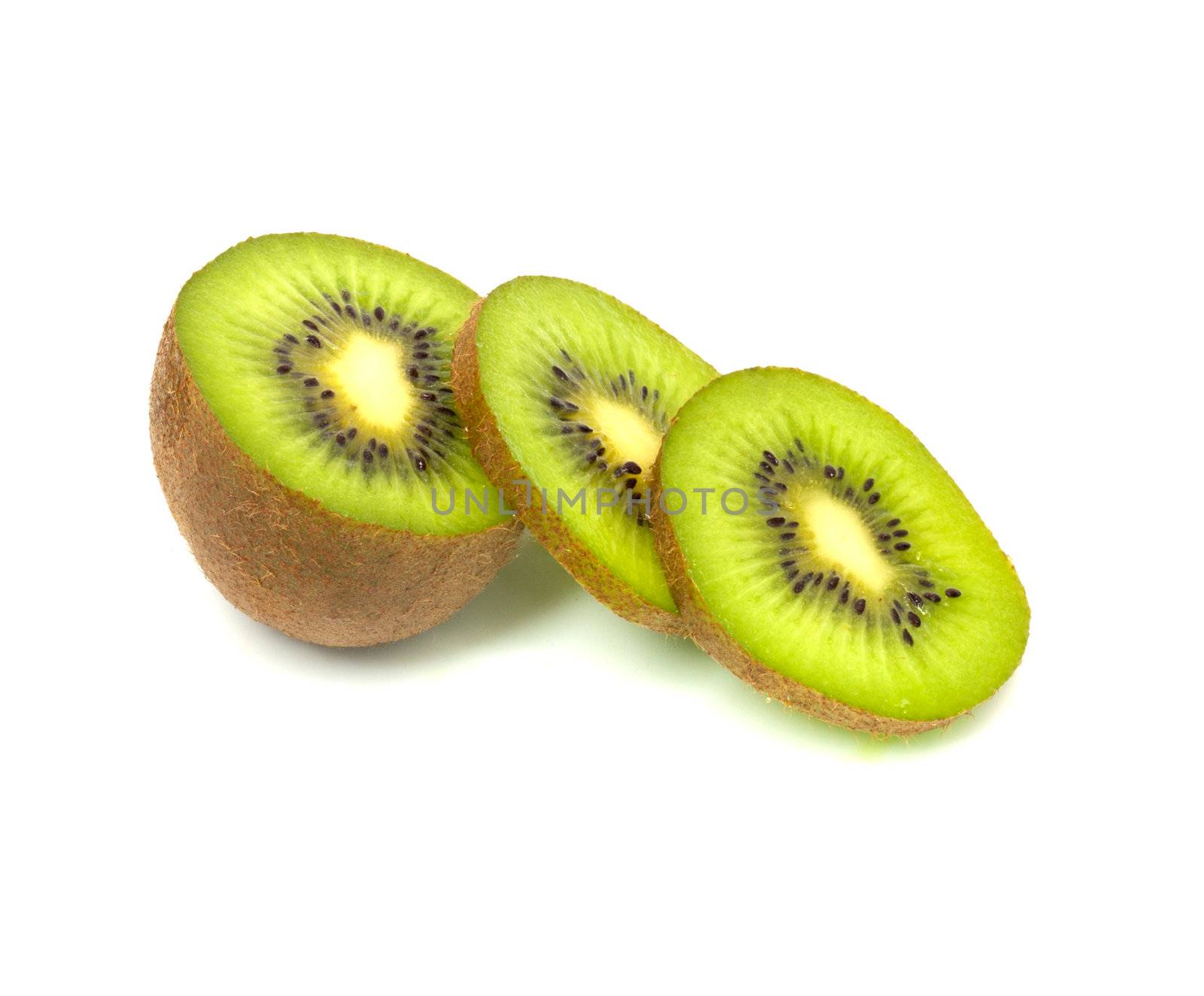 Kiwi Fruit Isolated on white background  by schankz