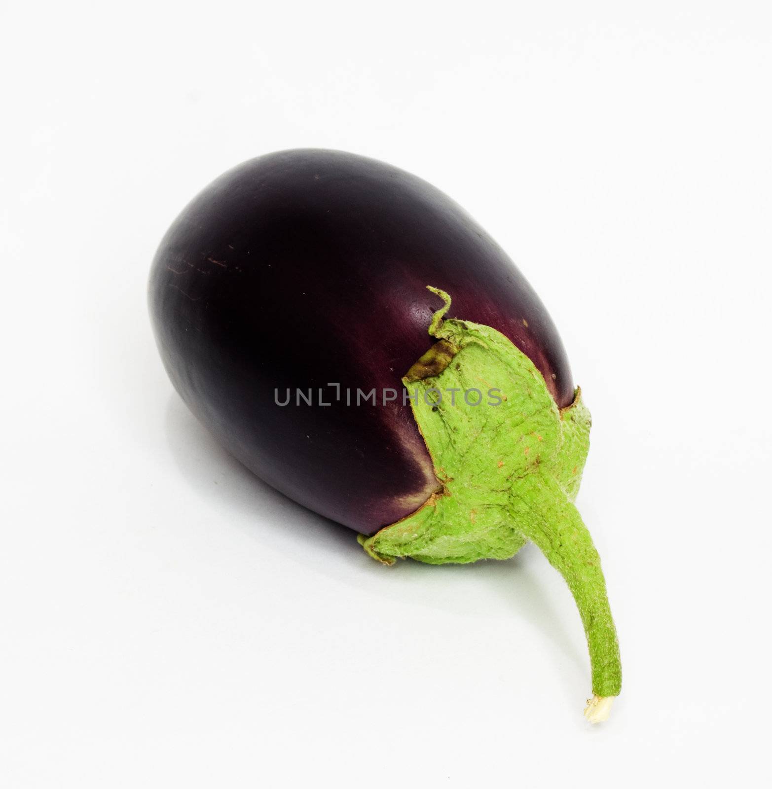 Eggplant on white background 