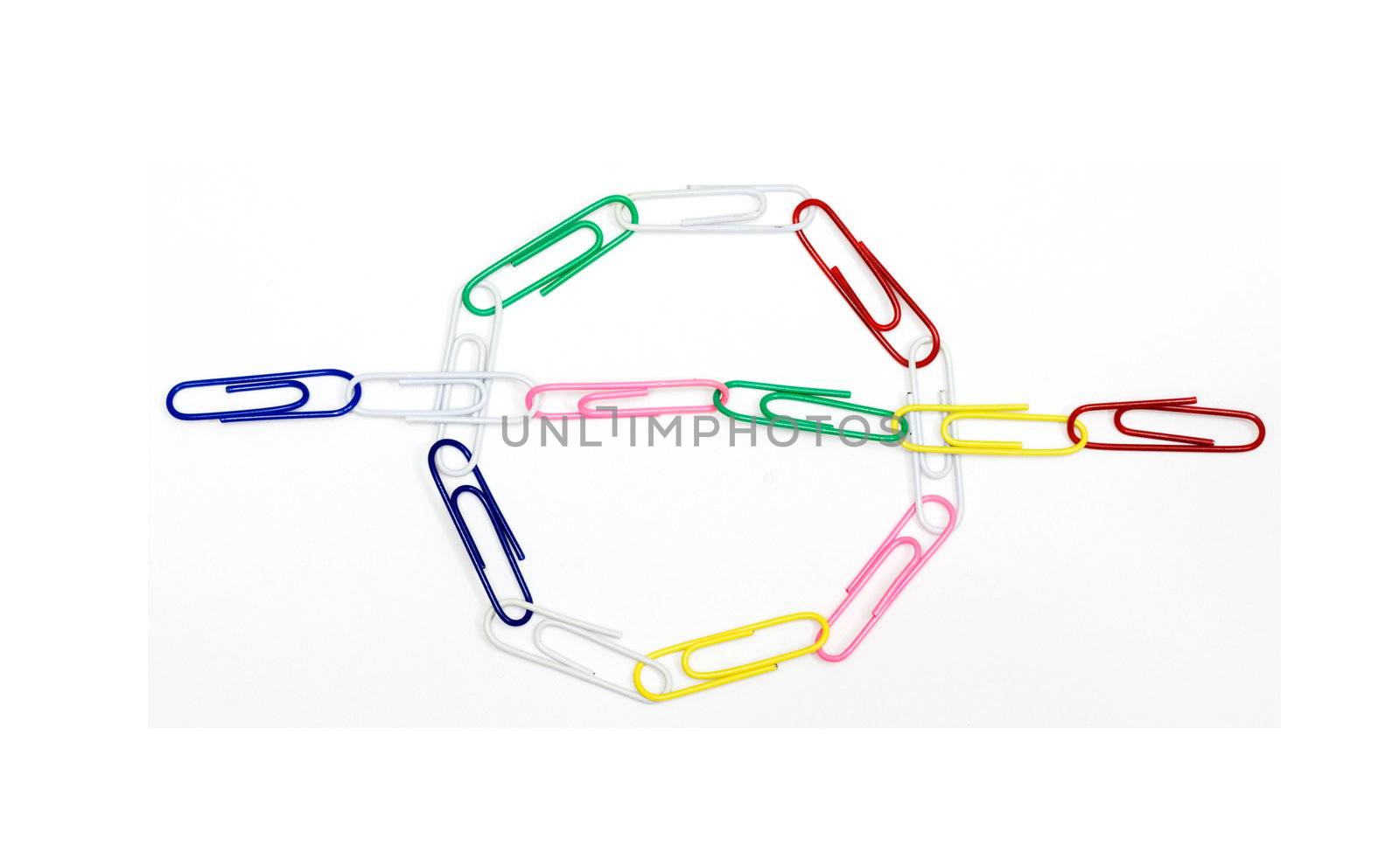 office tools on white background 