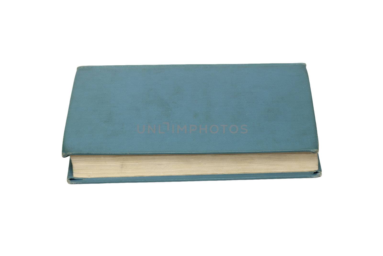 Blue book Isolated on white Background 