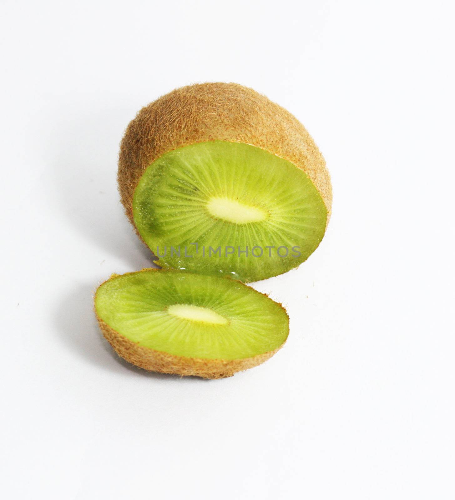 kiwi isolated on white  by schankz