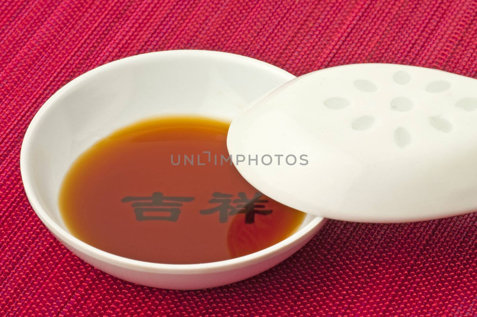 soy sauce with chinese signs