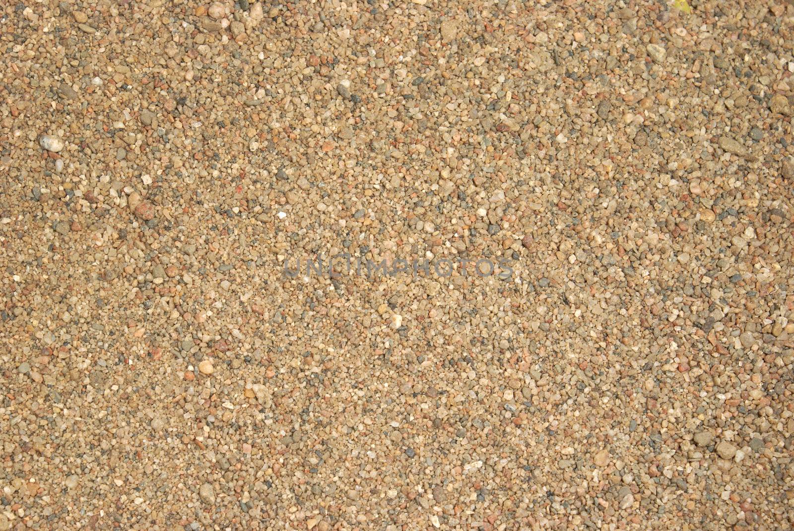 A macro shot of some brown sand.