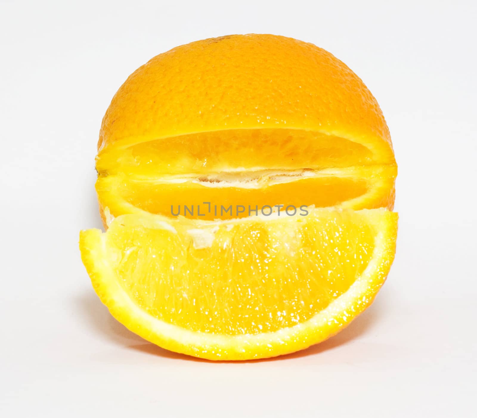 orange isolated on white background 