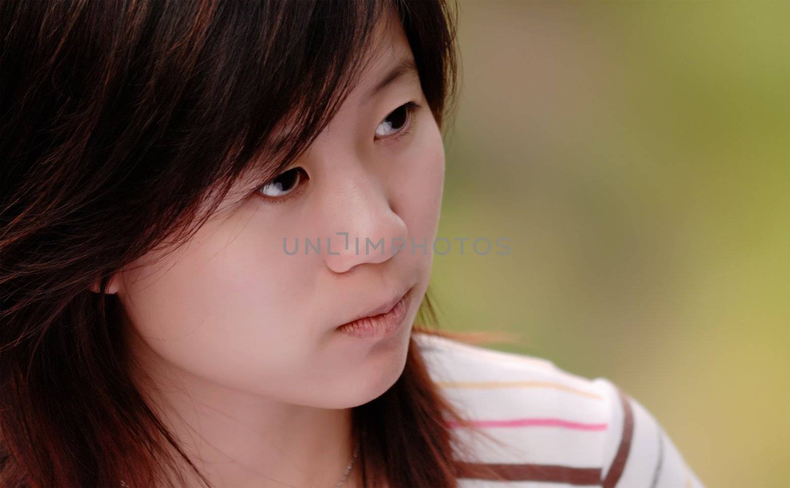 Asian beautiful girl in the outdoor by elwynn