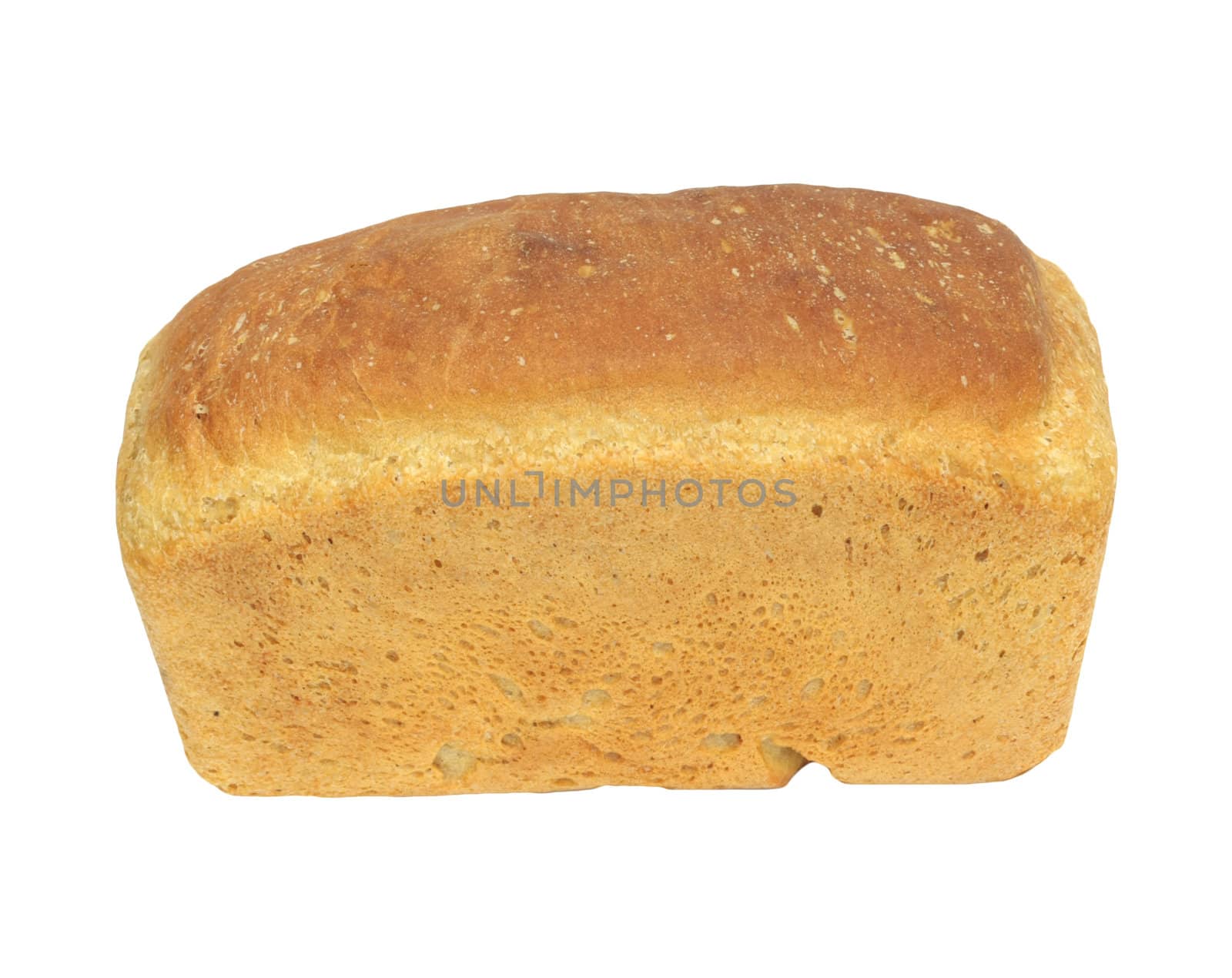 White bread loaf isolated on white background  by schankz