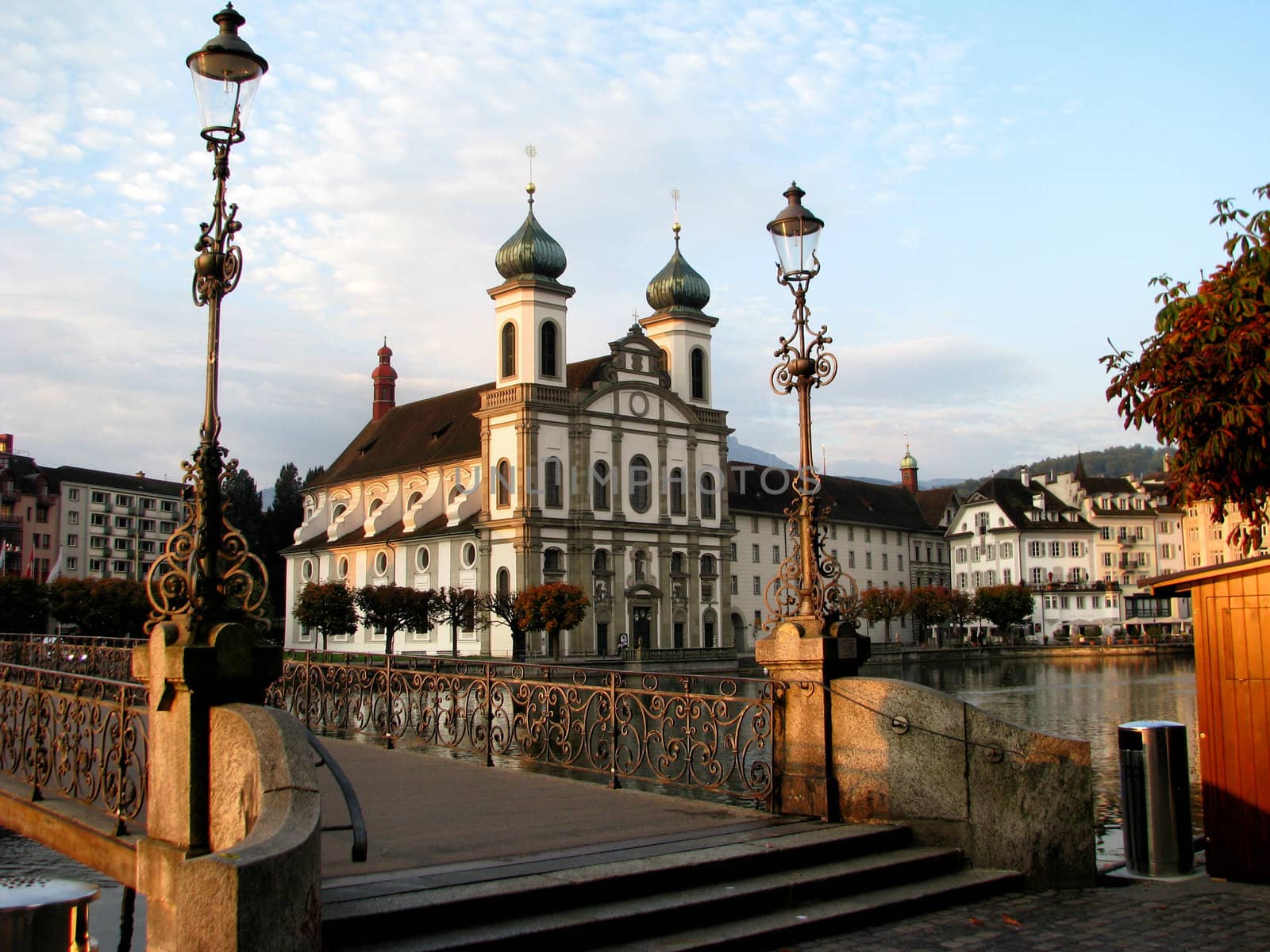 The cathedral of Lucerne in Lucerne, Switzerland
