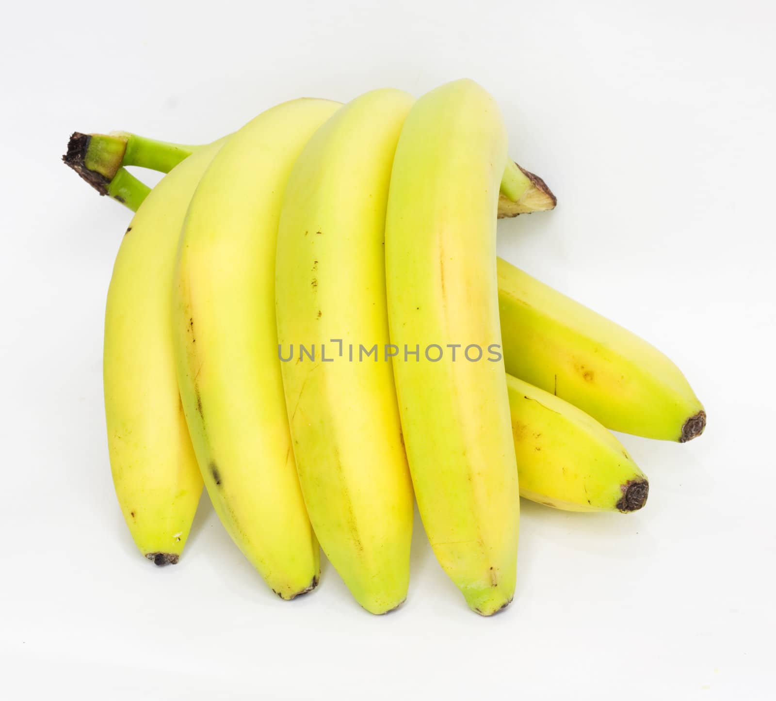 bananas on white background 