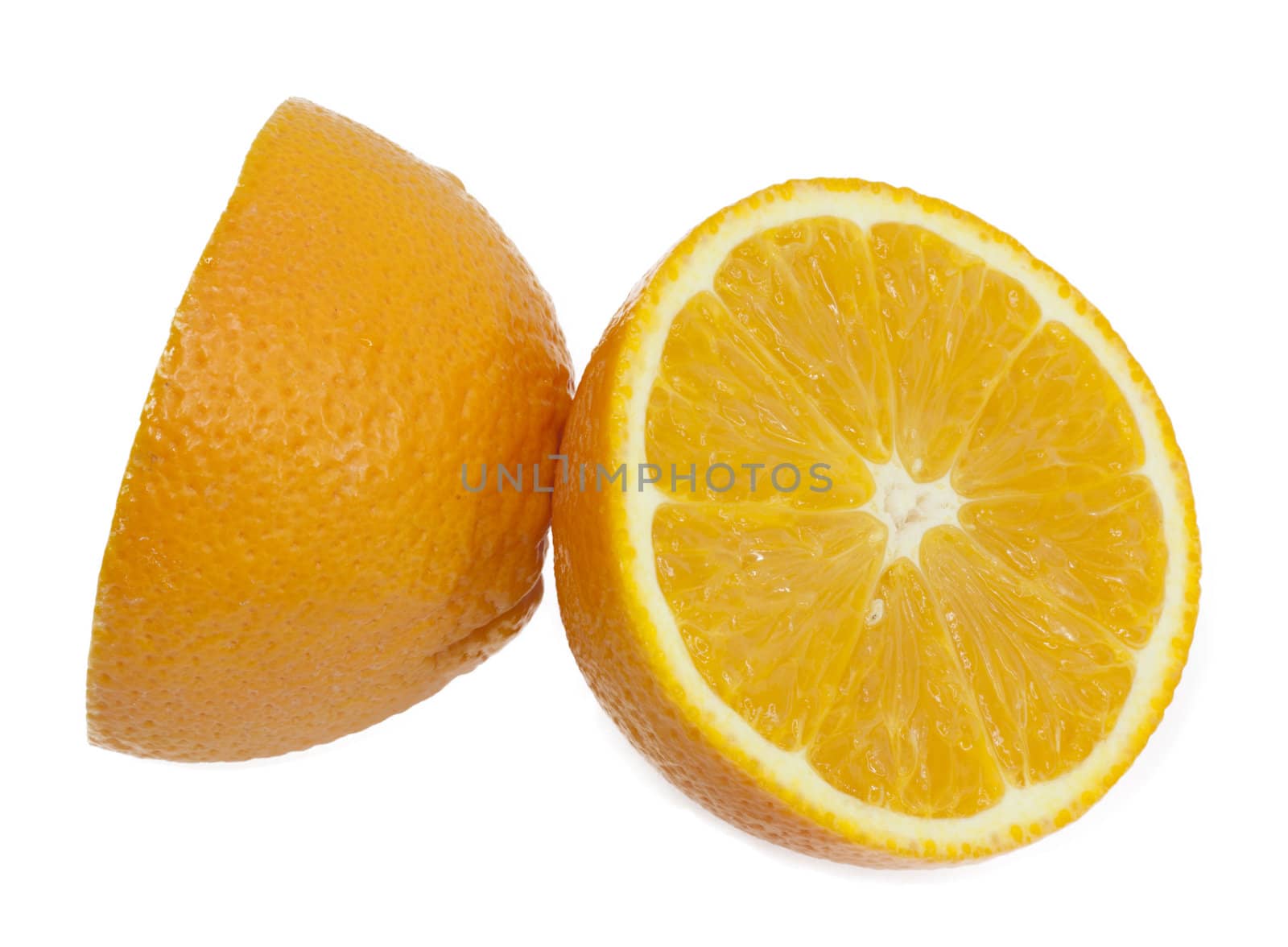 orange isolated on white background 