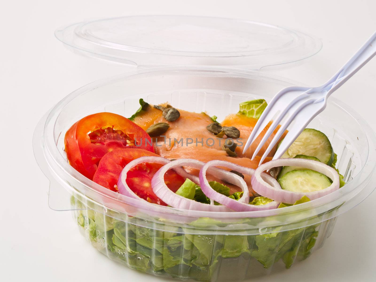 Selmon salad in the box by FrameAngel