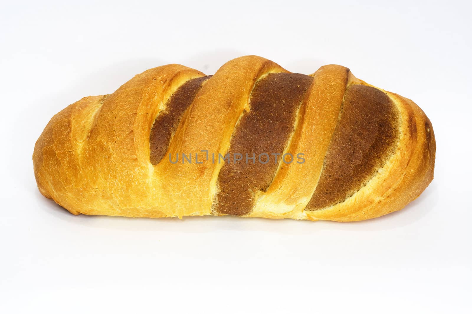 yummy juicy bread on a white background 