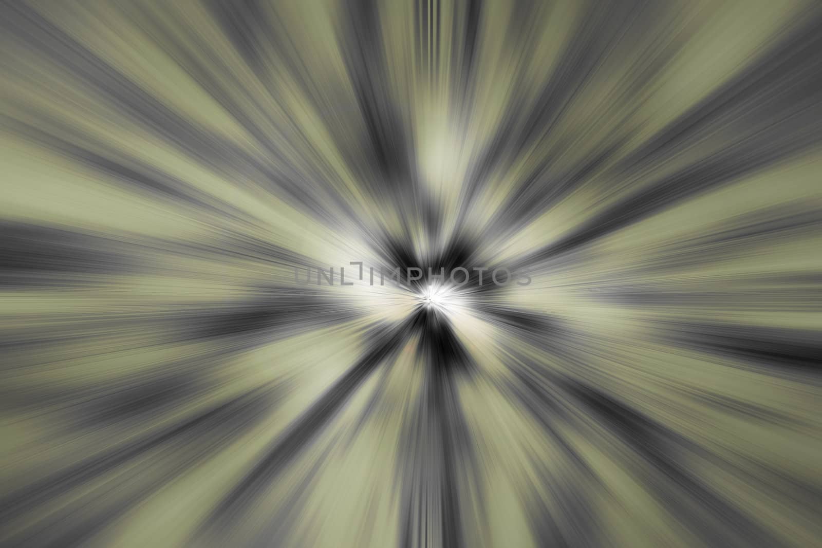   A star burst or lens flare over a black background. It also looks like an abstract illustration of the sun.
