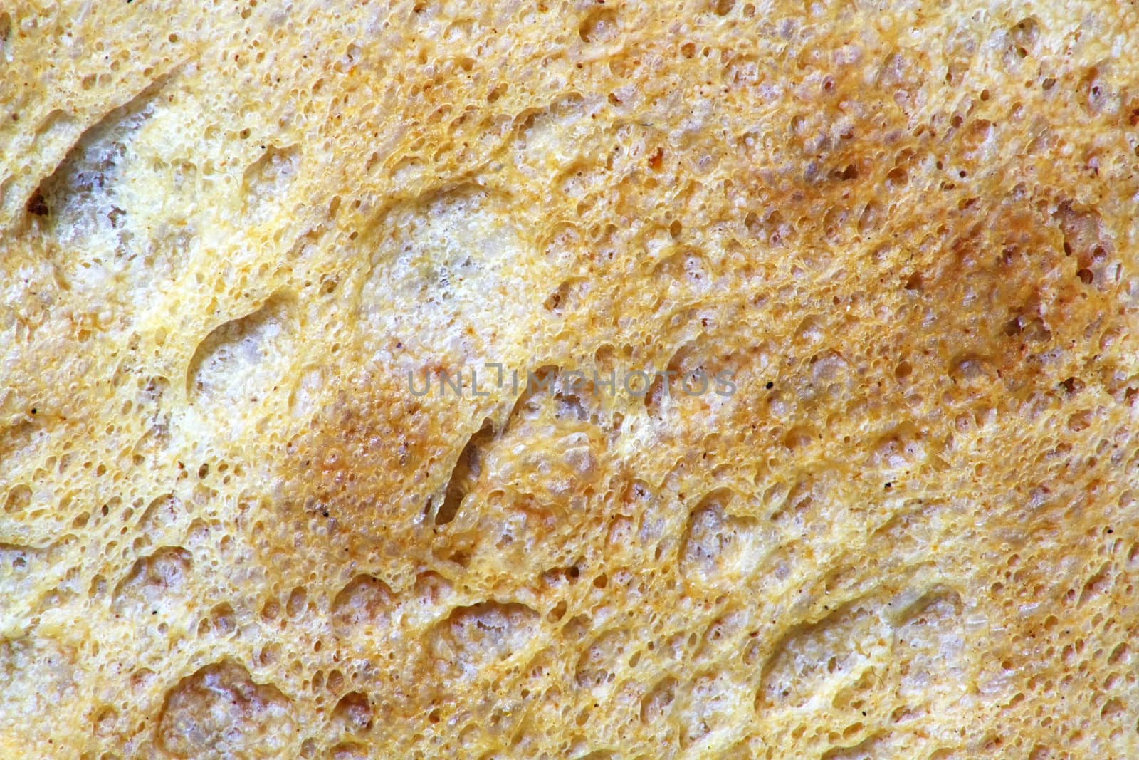 crust of bread as background
