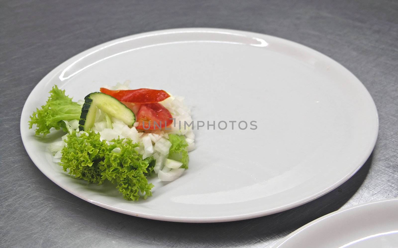 Fresh vegetable on plate