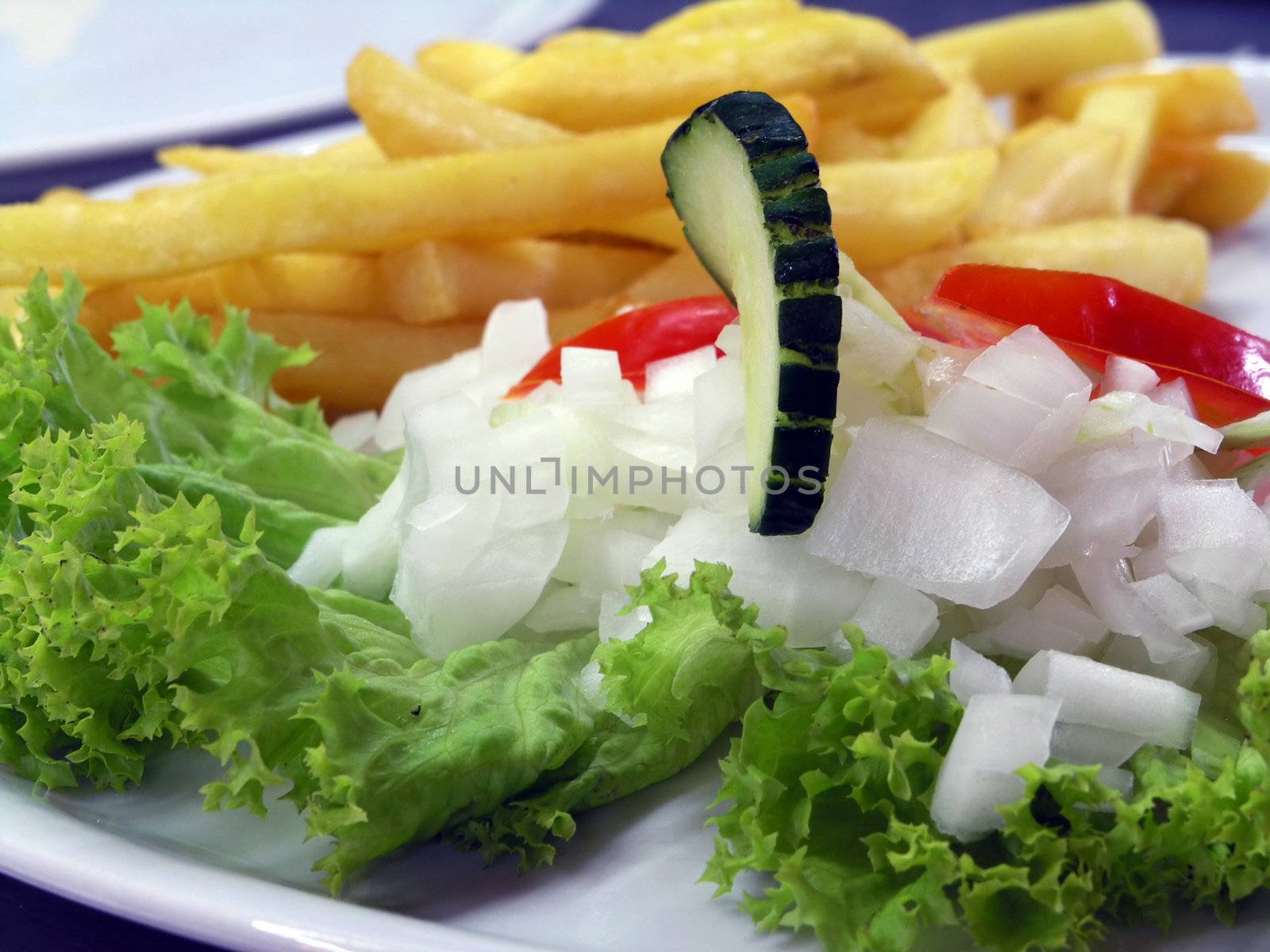 Fresh vegetable on plate