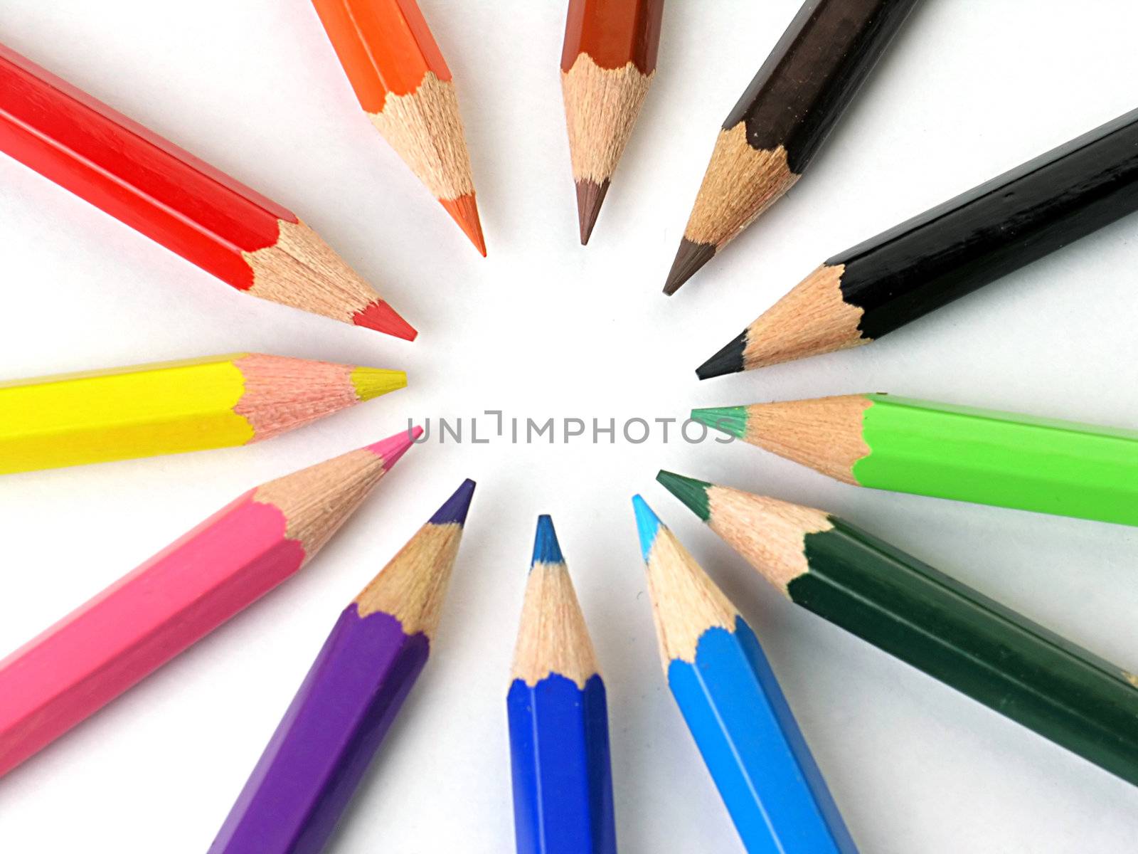 Colored Pencils in a Row by adamr