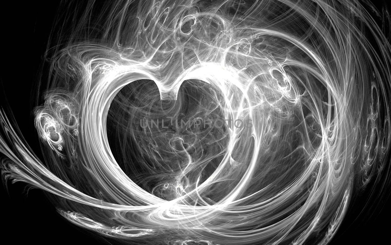 illustration of a smoke heart by peromarketing