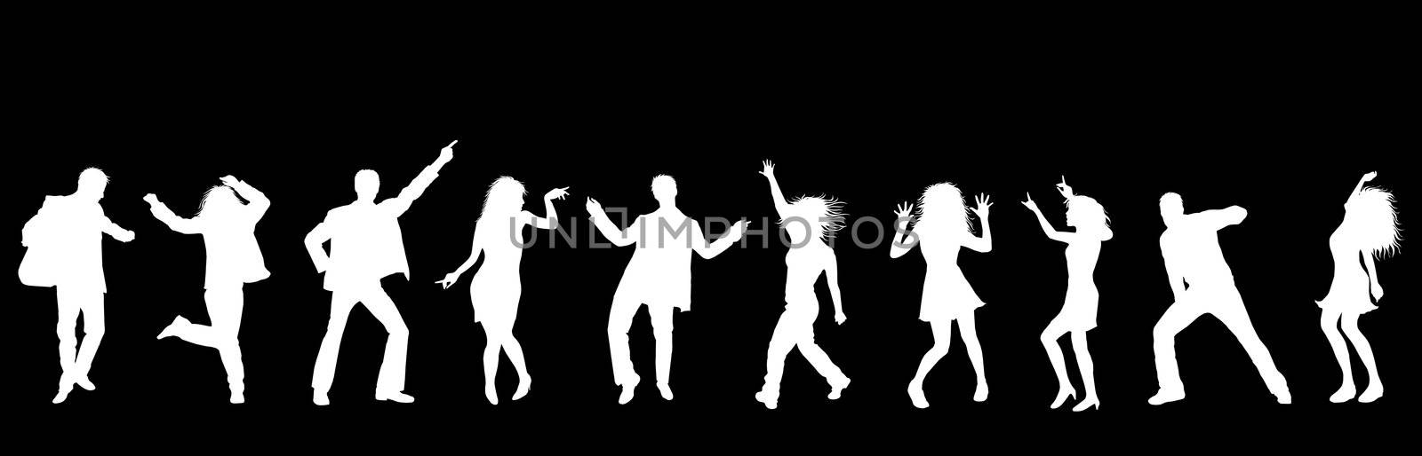 Dancing silhouettes by peromarketing