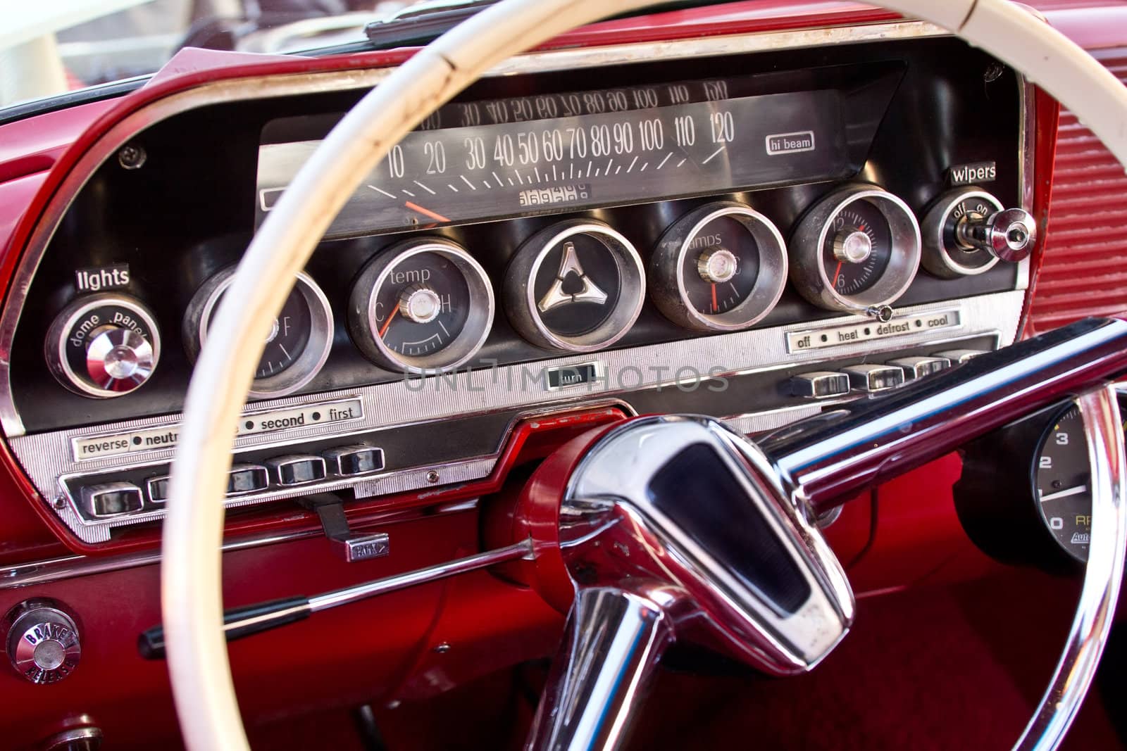 The Interior of a classic collector's car