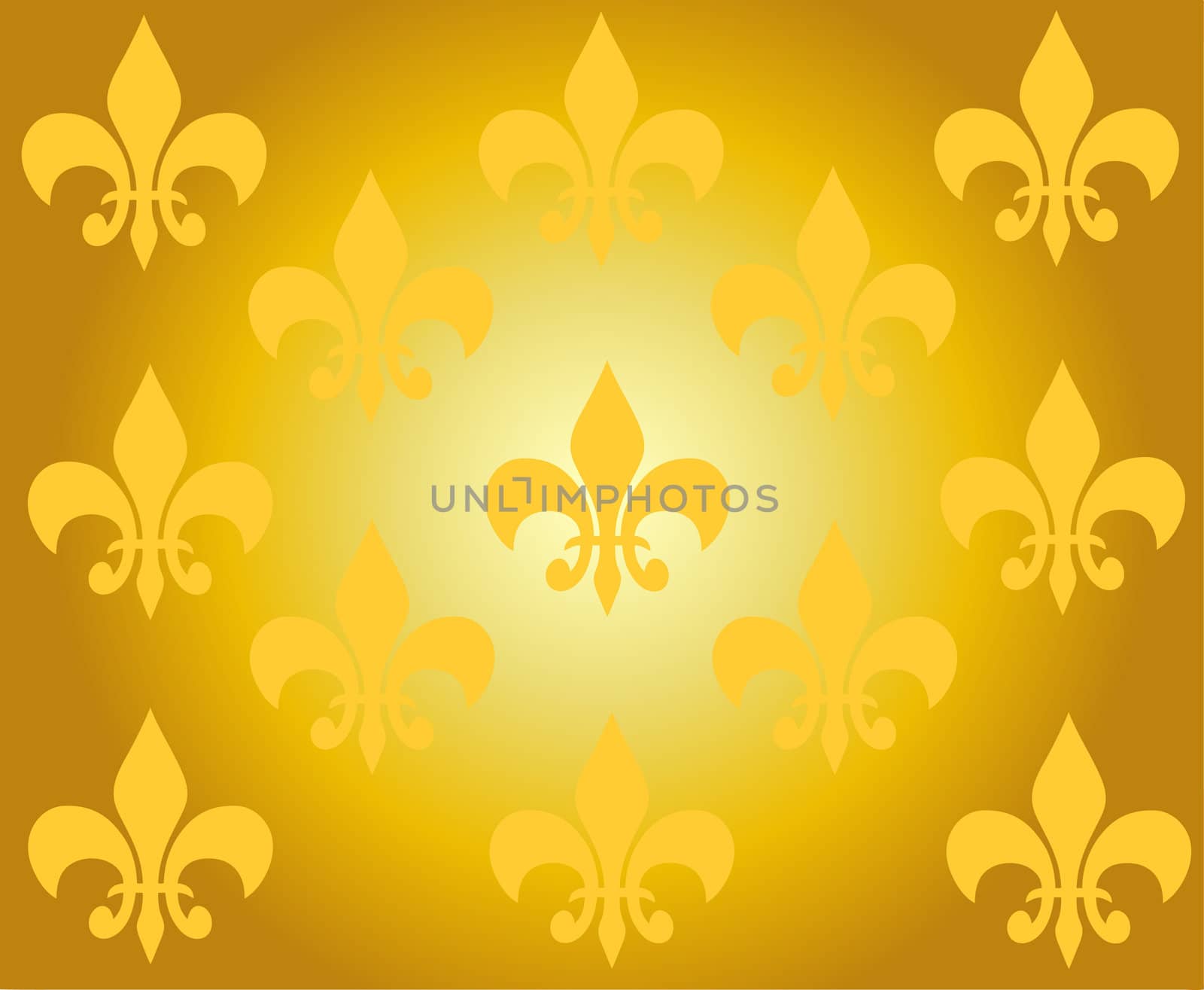 illustration of a golden ornament wallpaper