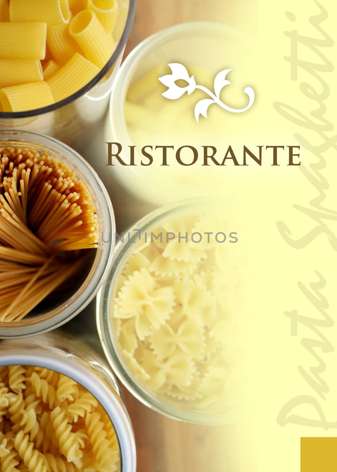 menu title of an italian pasta restaurant