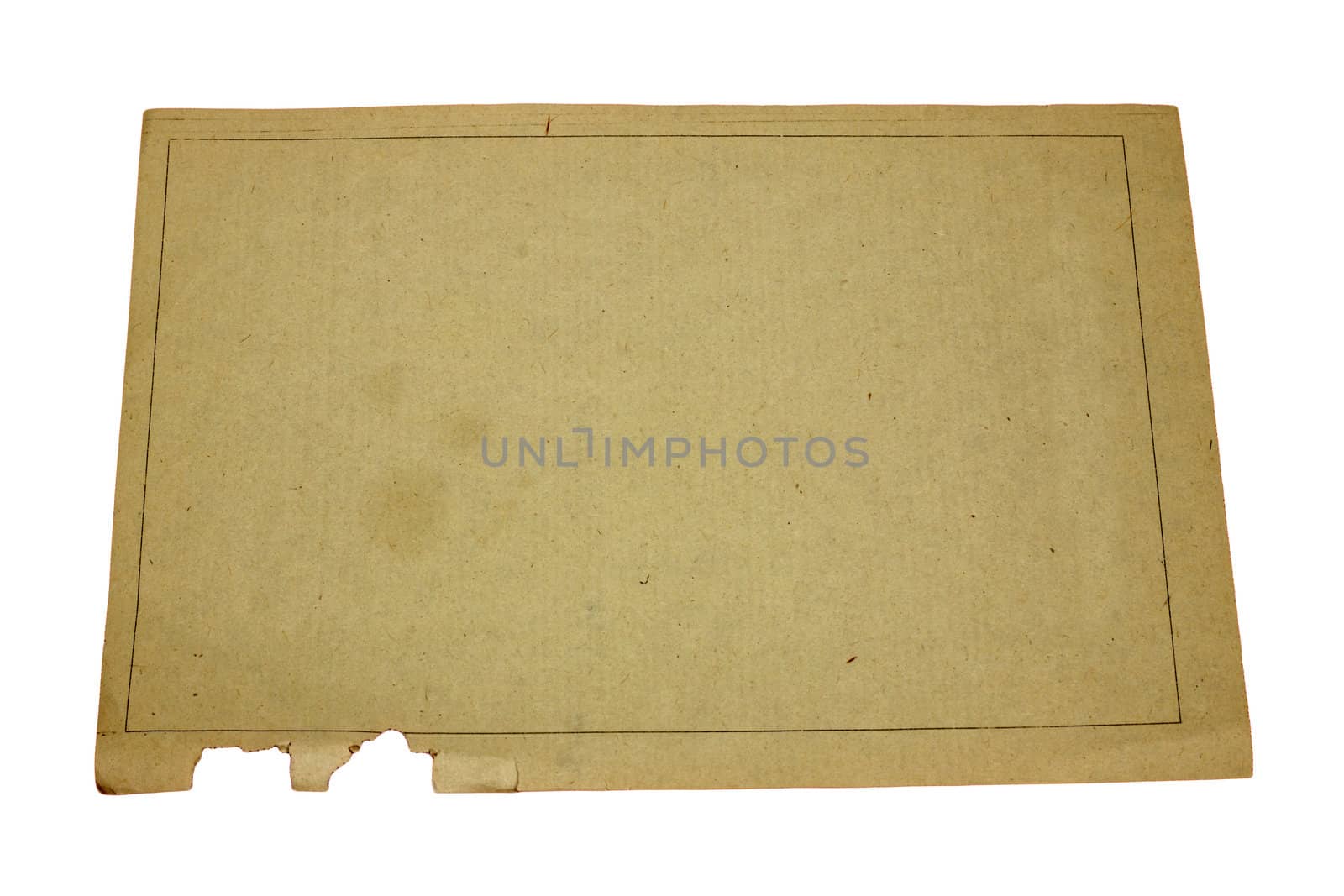 An isolated old grunge paper on a white background  by schankz