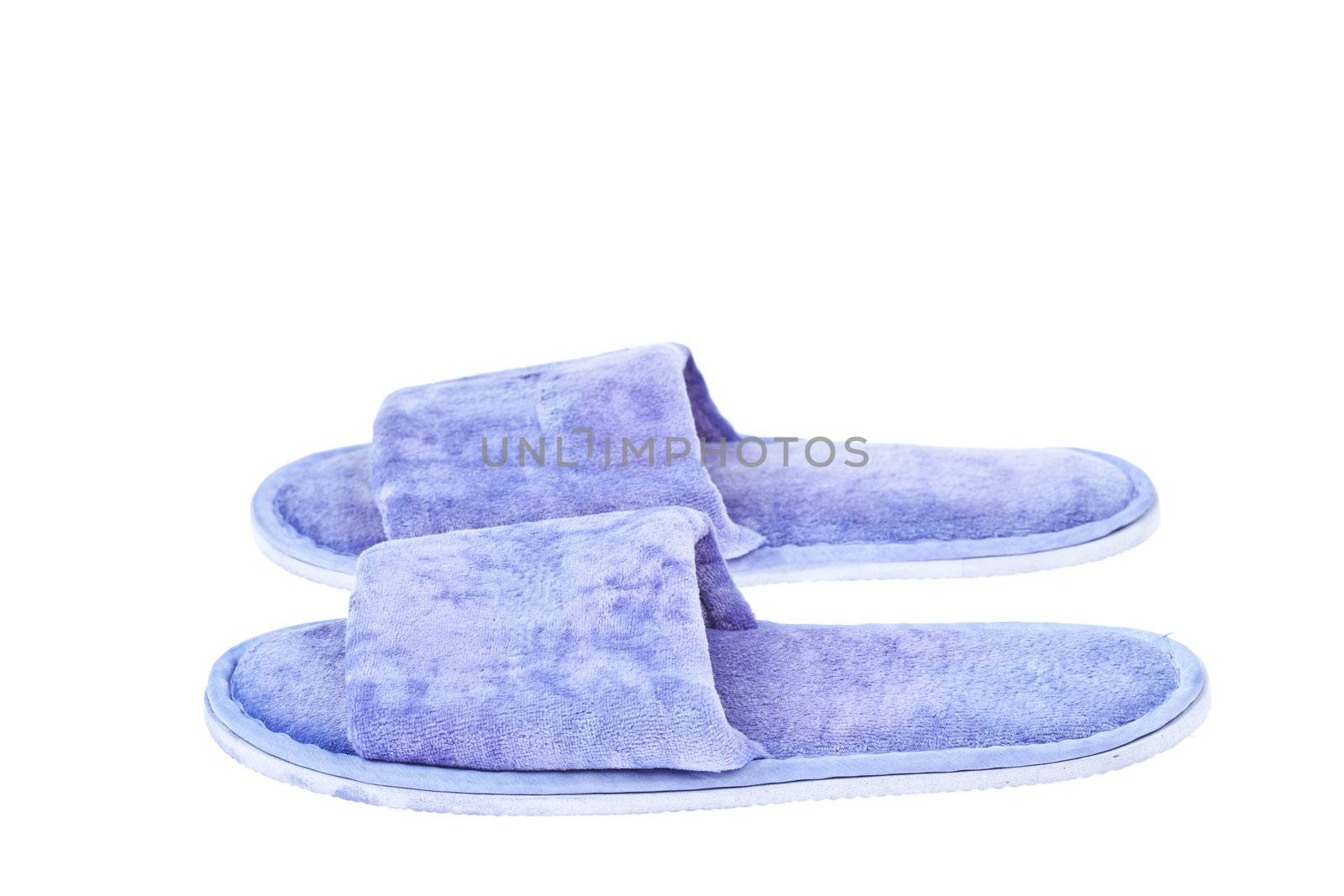 slippers isolated on the white background