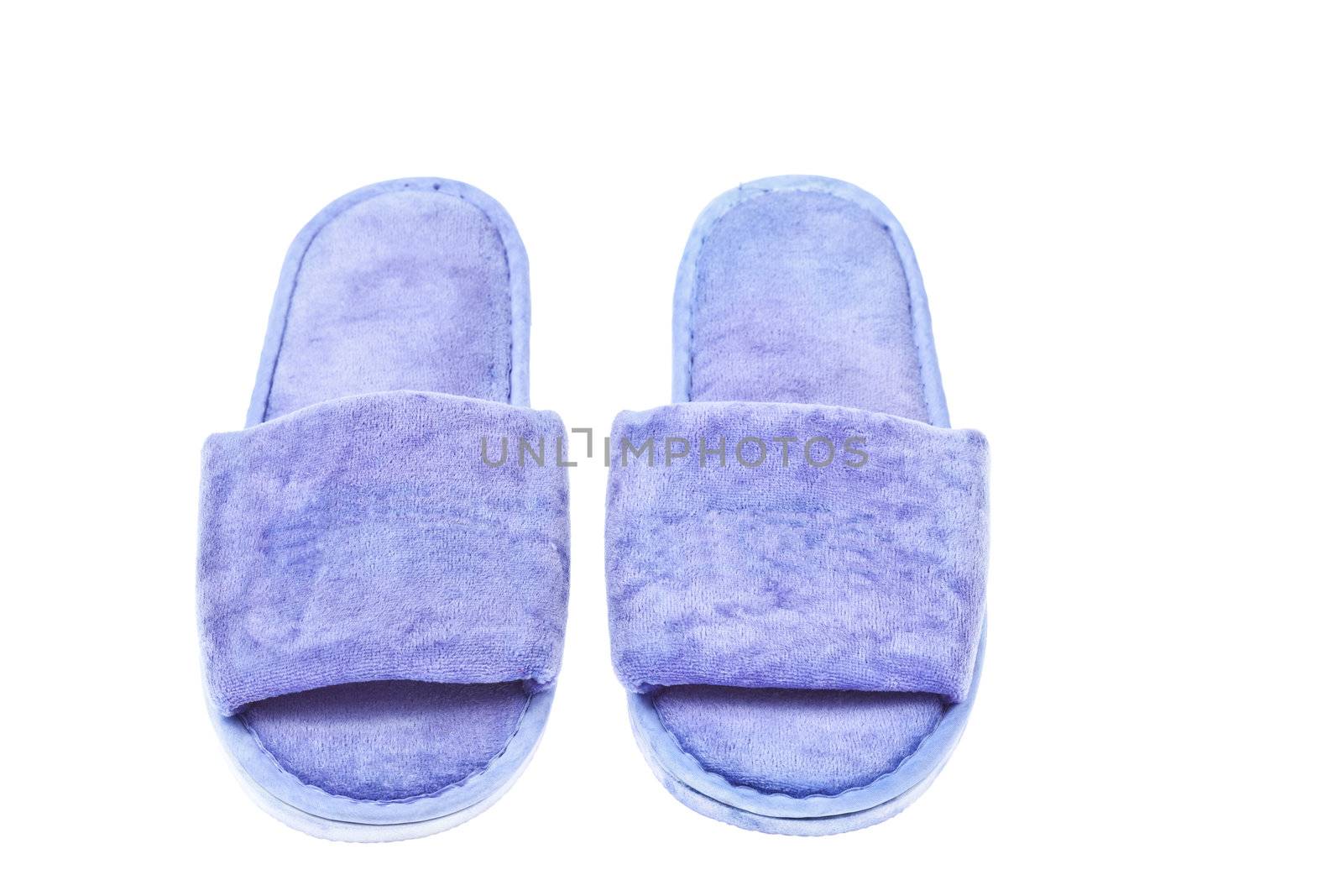 slippers isolated on the white background