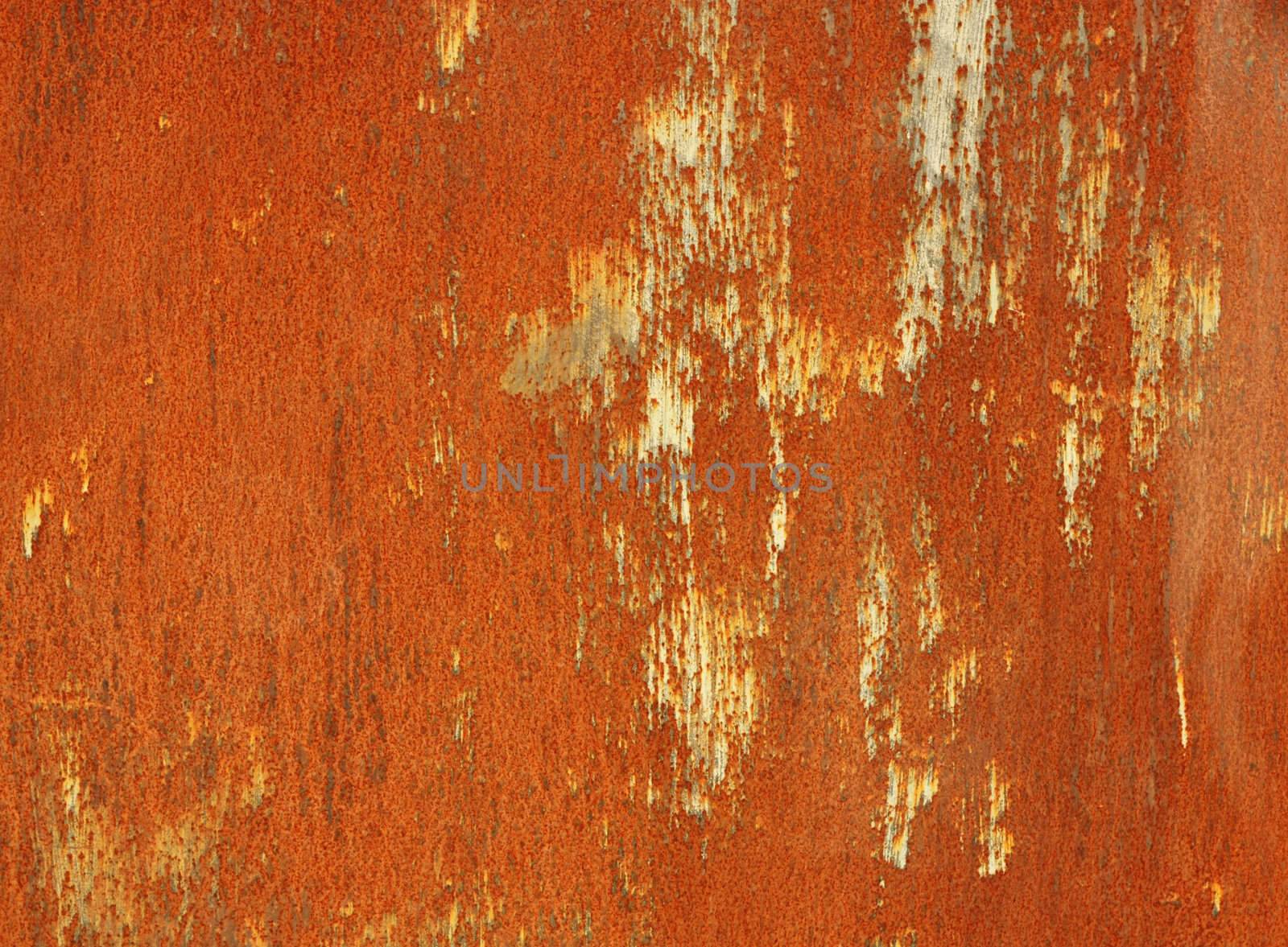rusty steel sheet of metal  by schankz