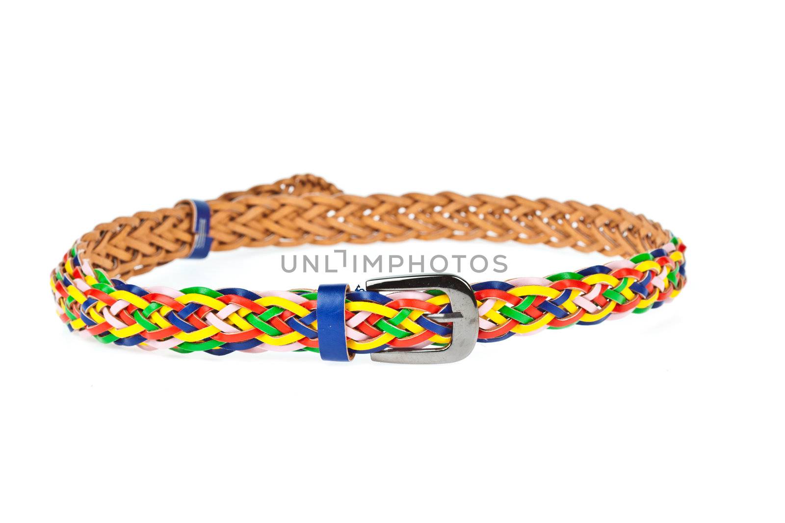 colorful belt  on white background by FrameAngel