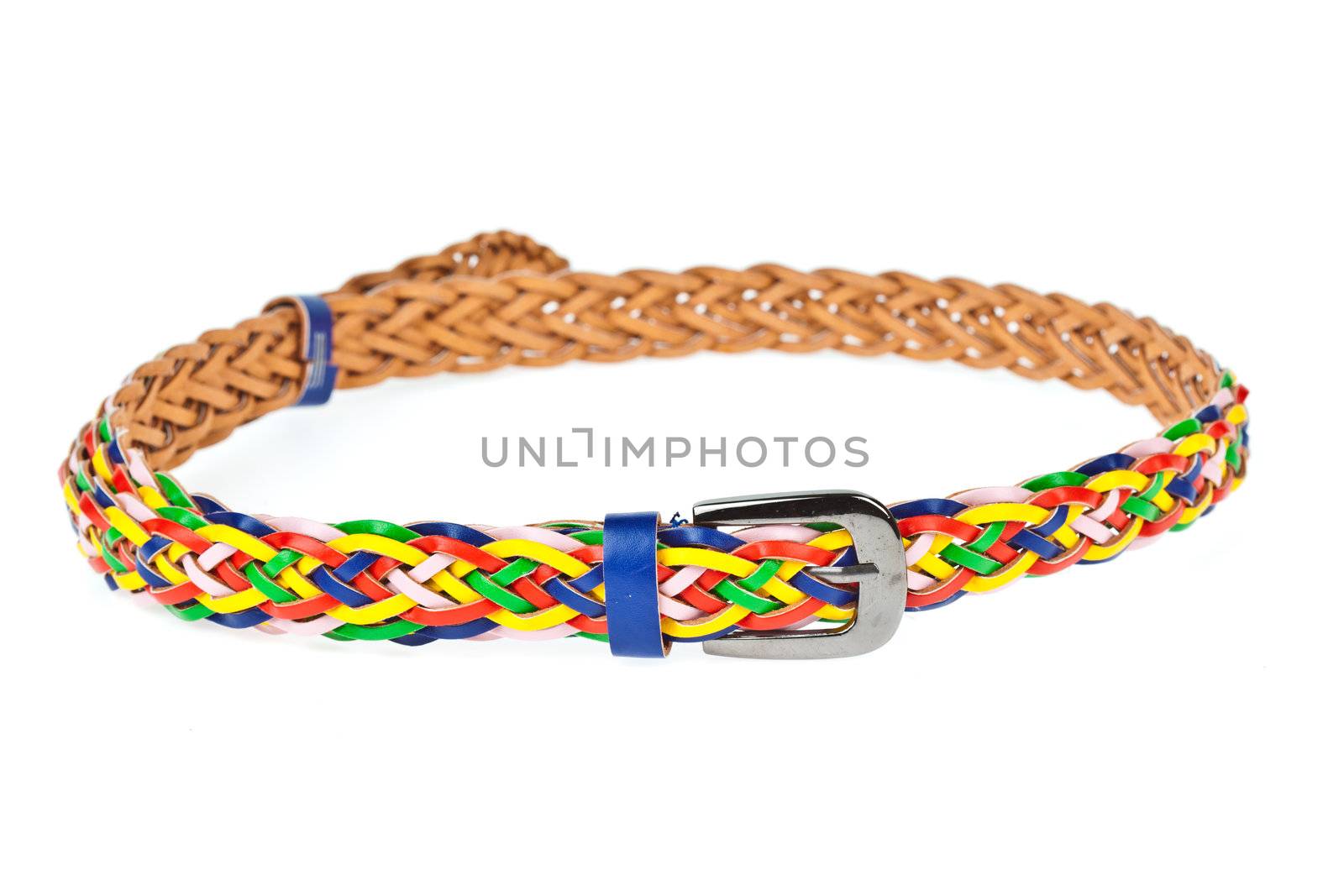 colorful belt  on white background by FrameAngel