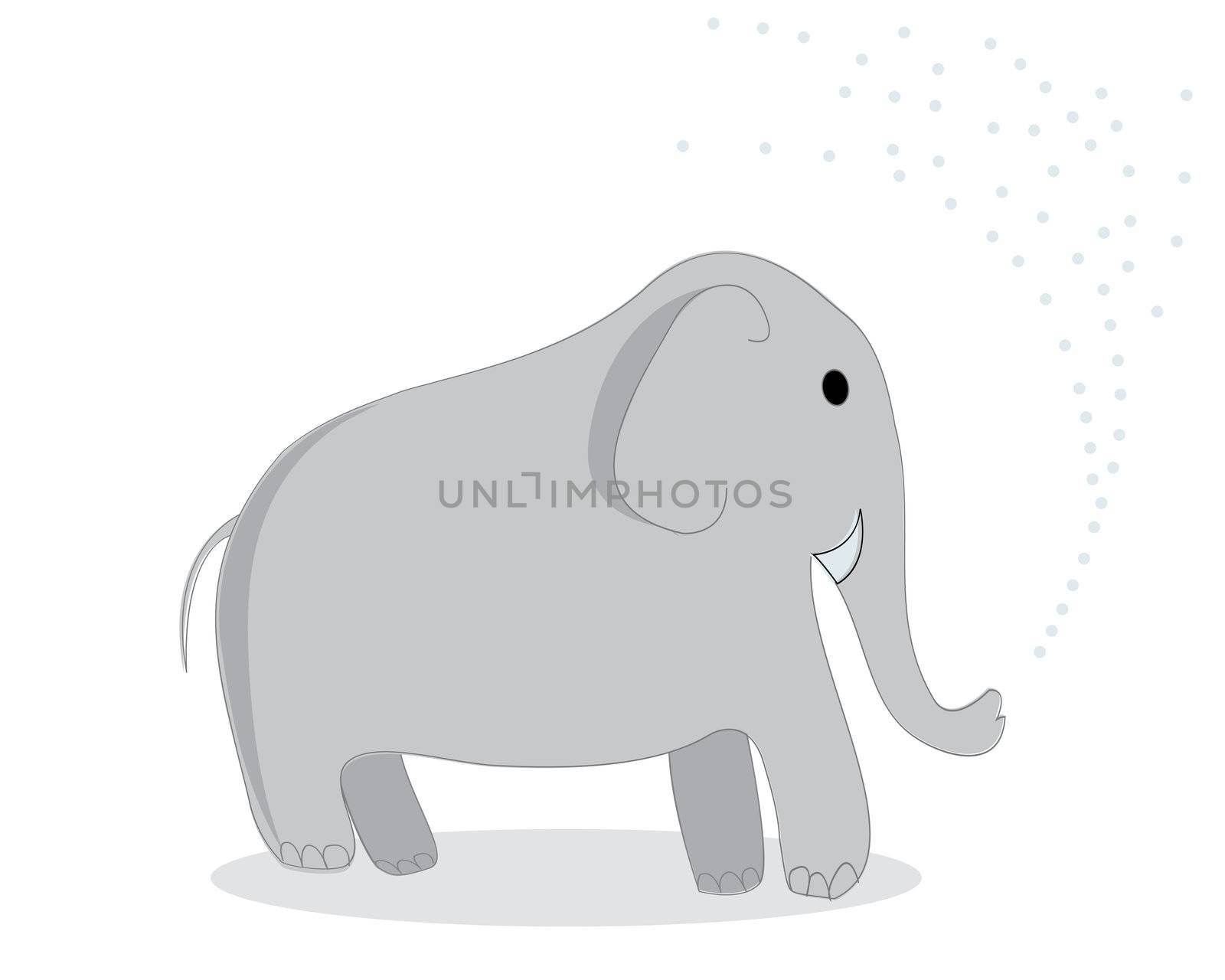 Clip art elephant by Lirch