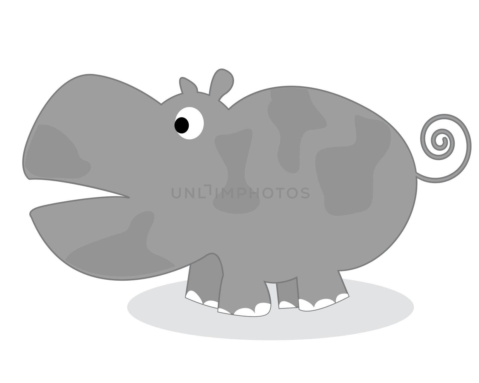 Clip art hippo by Lirch