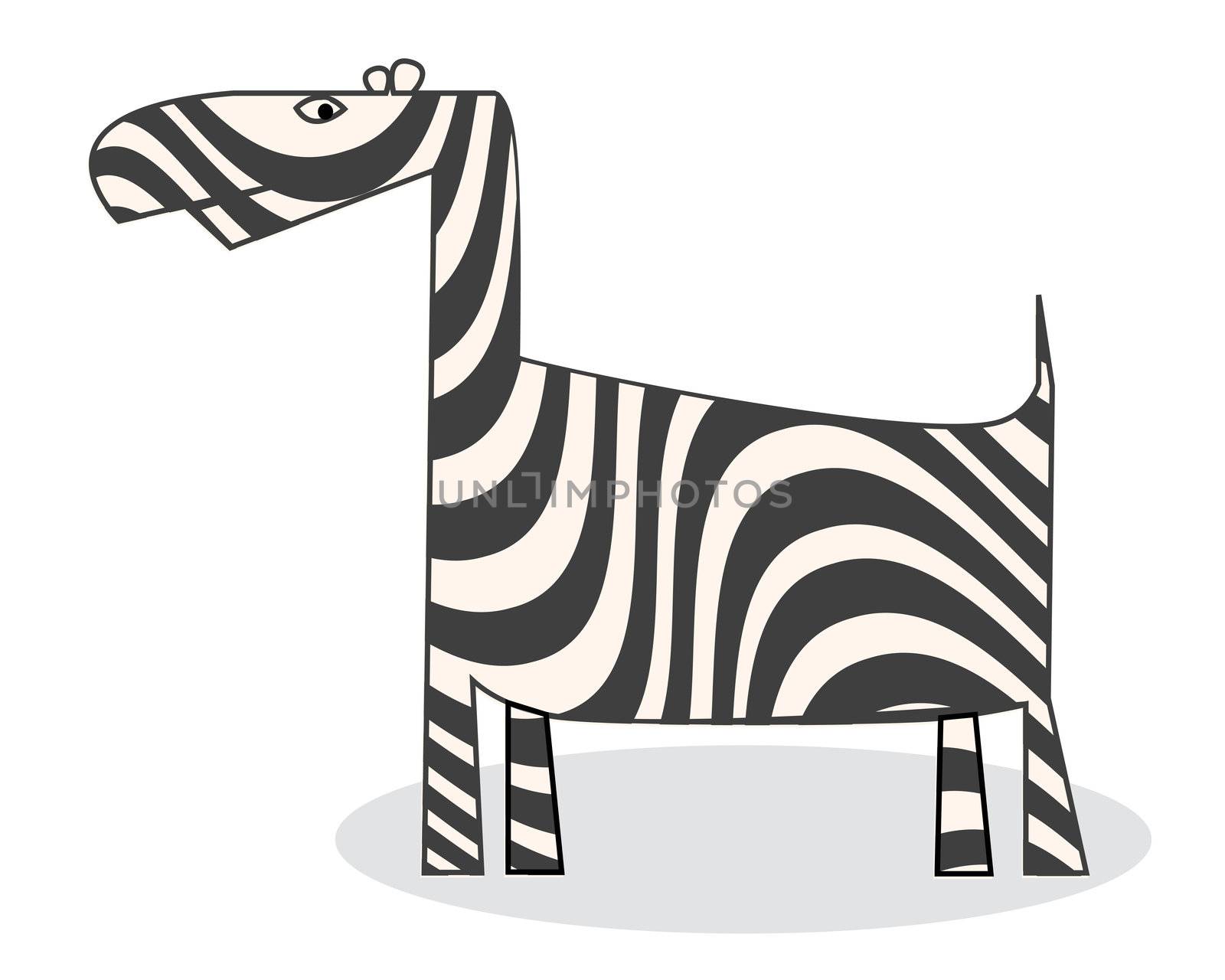 Clip art zebra by Lirch