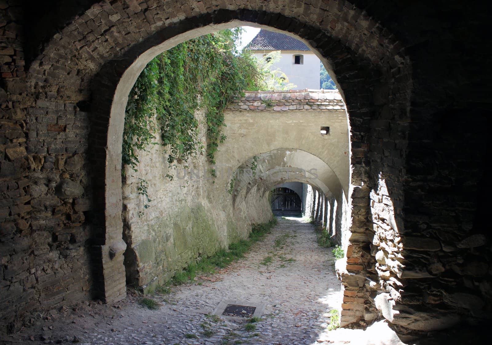 Back alley in the fortified church of Biertan