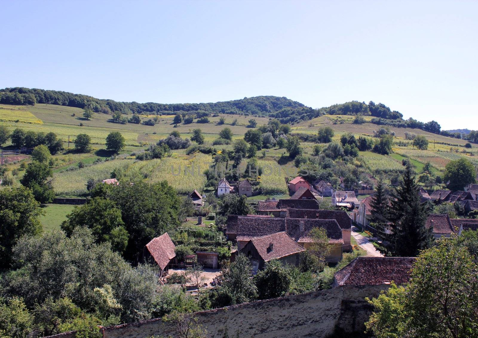Sachs village of Biertan in the summer