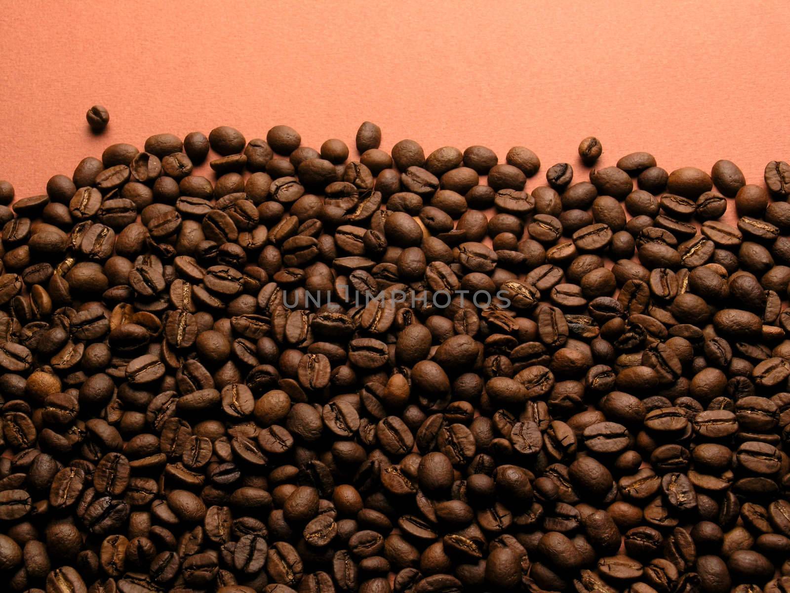 Background of coffe-beans by adamr