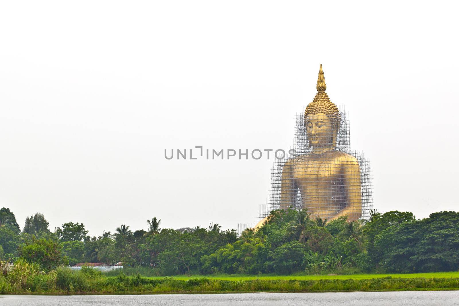 reconstruction of gold buddha by FrameAngel