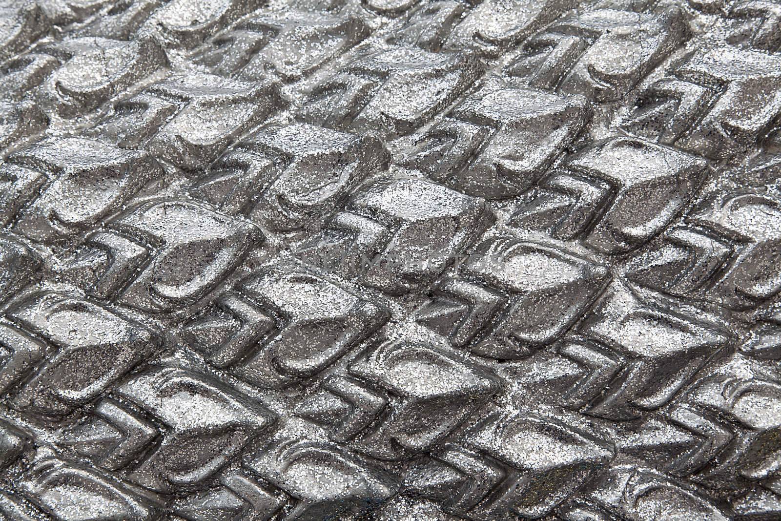 Texture sculpture of Silver Dragon Scales by FrameAngel