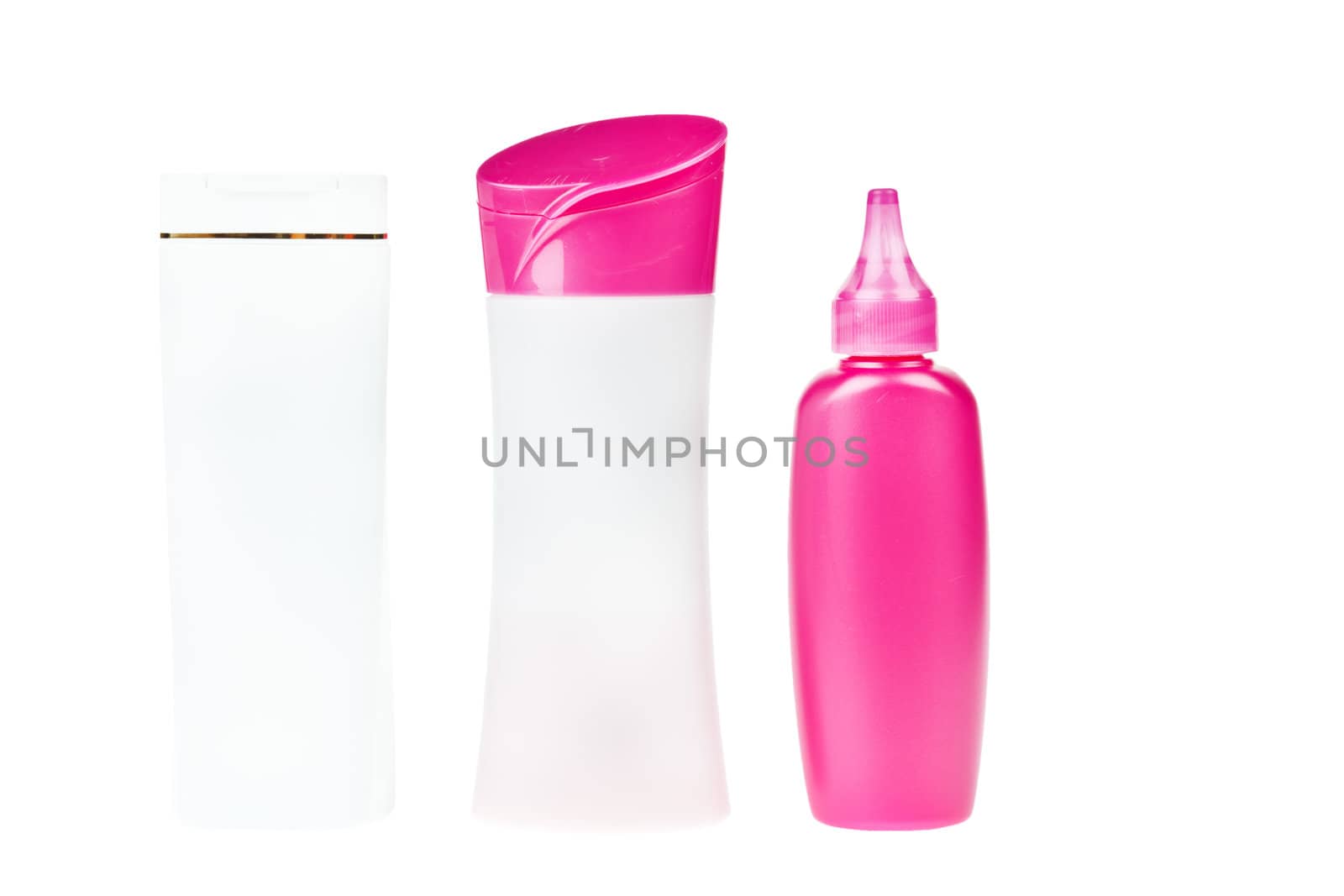 group of product packaging. isolated over white background