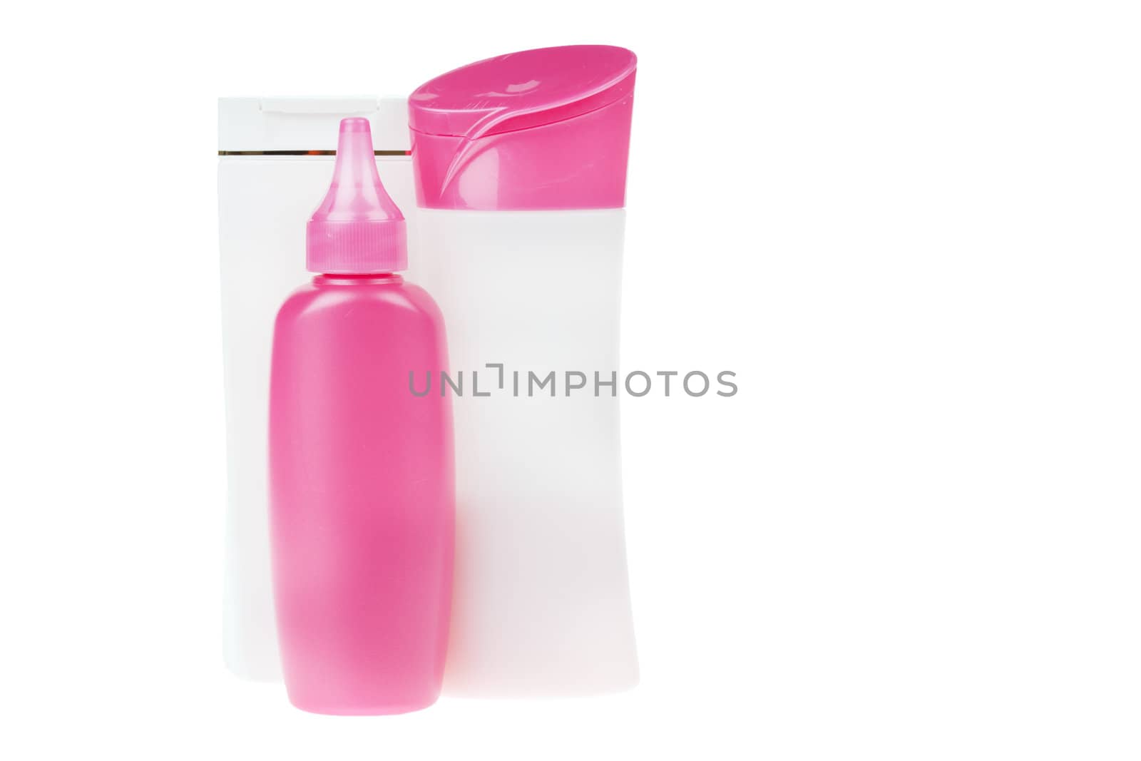 group of product packaging. isolated over white background