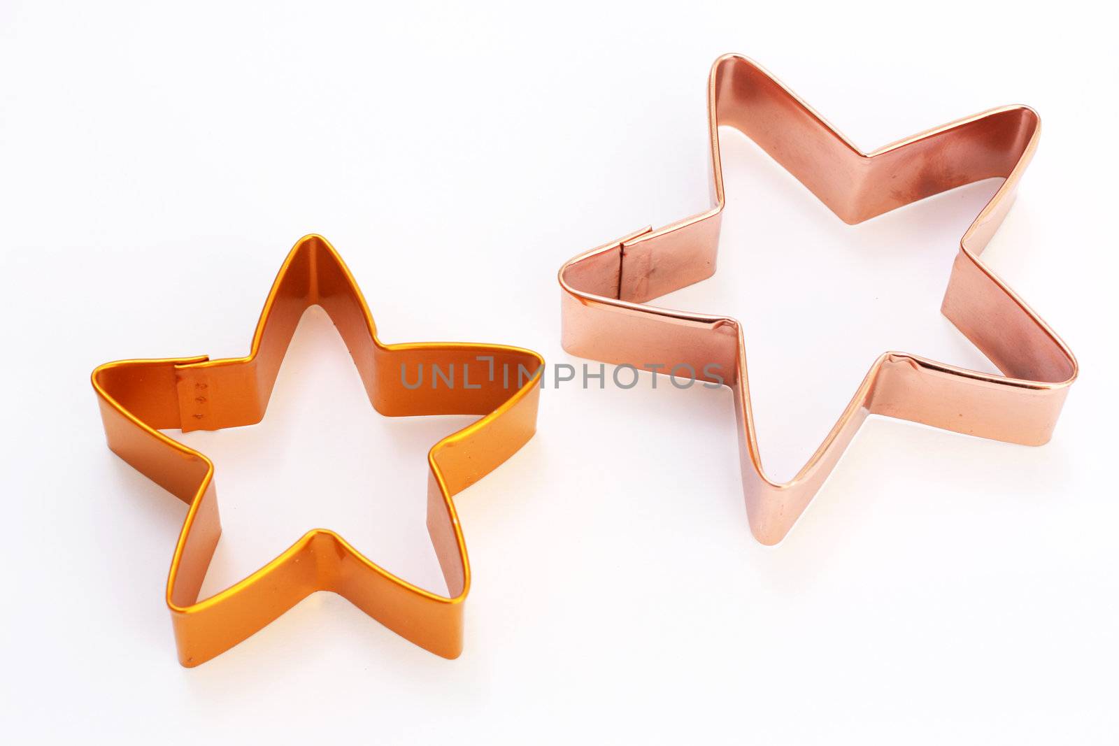 Christmas cookie cutters in the shape of stars