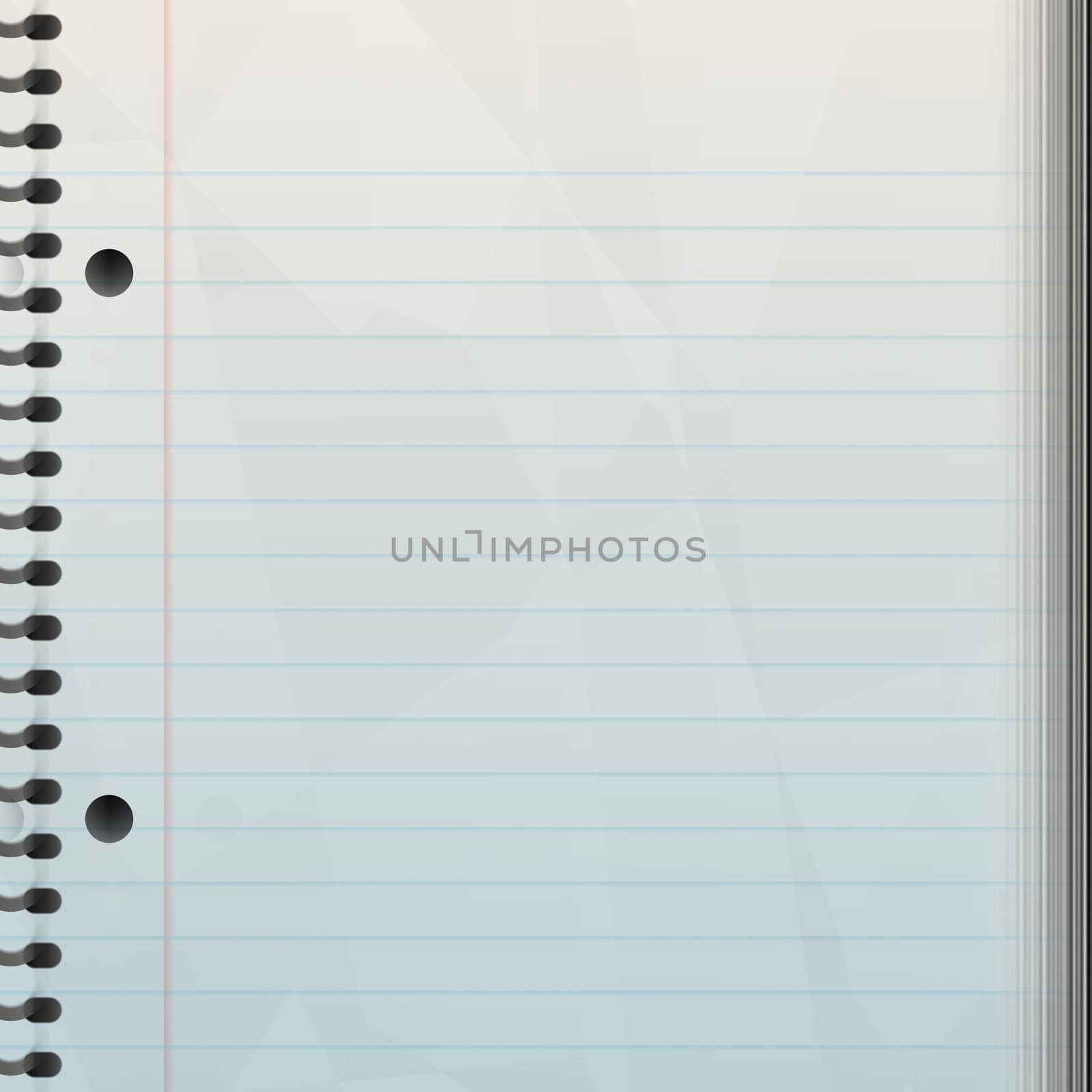 A blank notepad background - great backdrop to let your creativity loose on.  