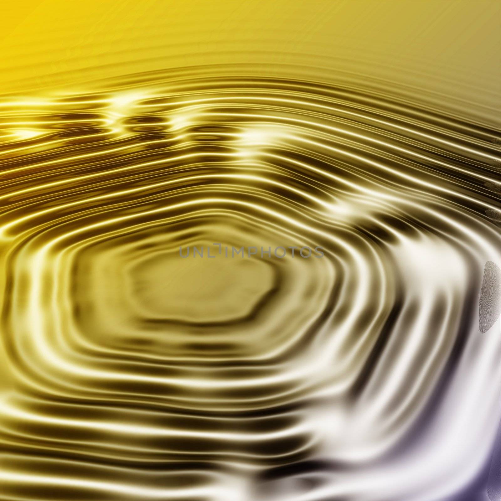 golden background with water ripples