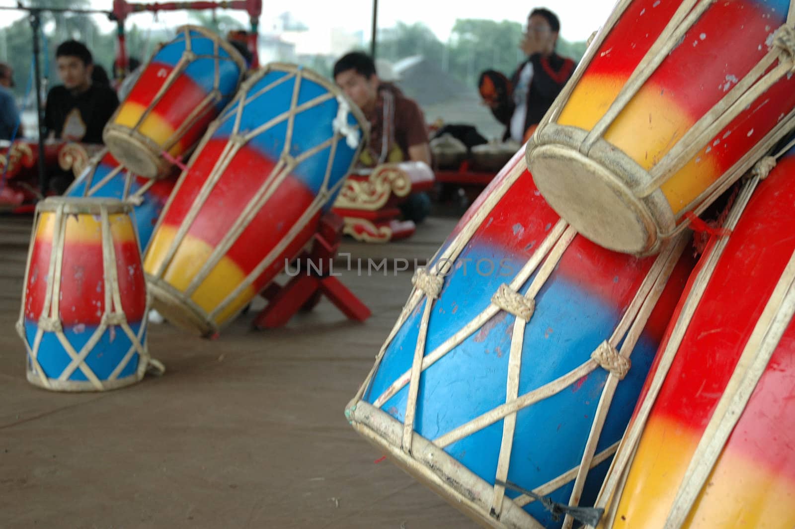 traditional percussion drum from bandung, west java-indonesia