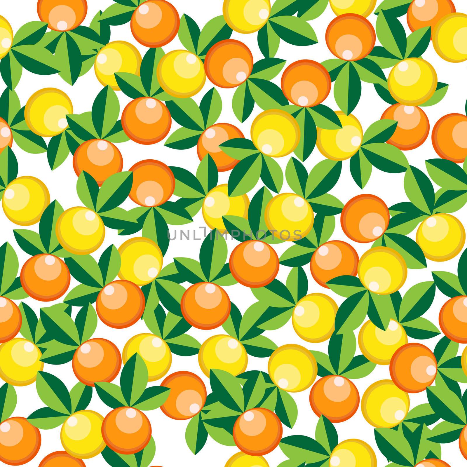 oranges and lemons pattern by robertosch