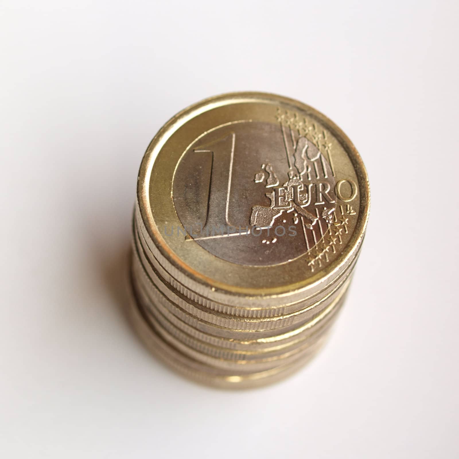 Pile of Euro coins money (European currency)
